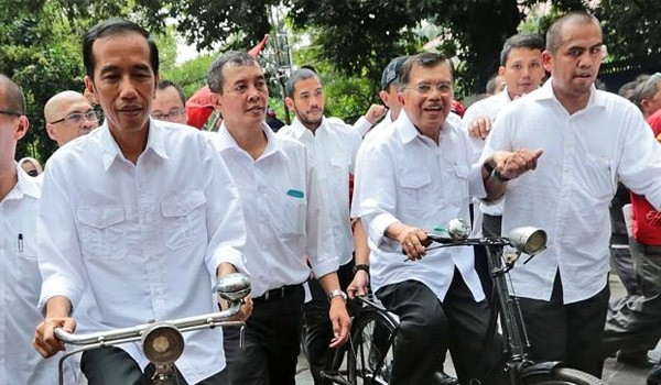 Presiden RI Joko Widodo dan Wapres Jusuf Kalla